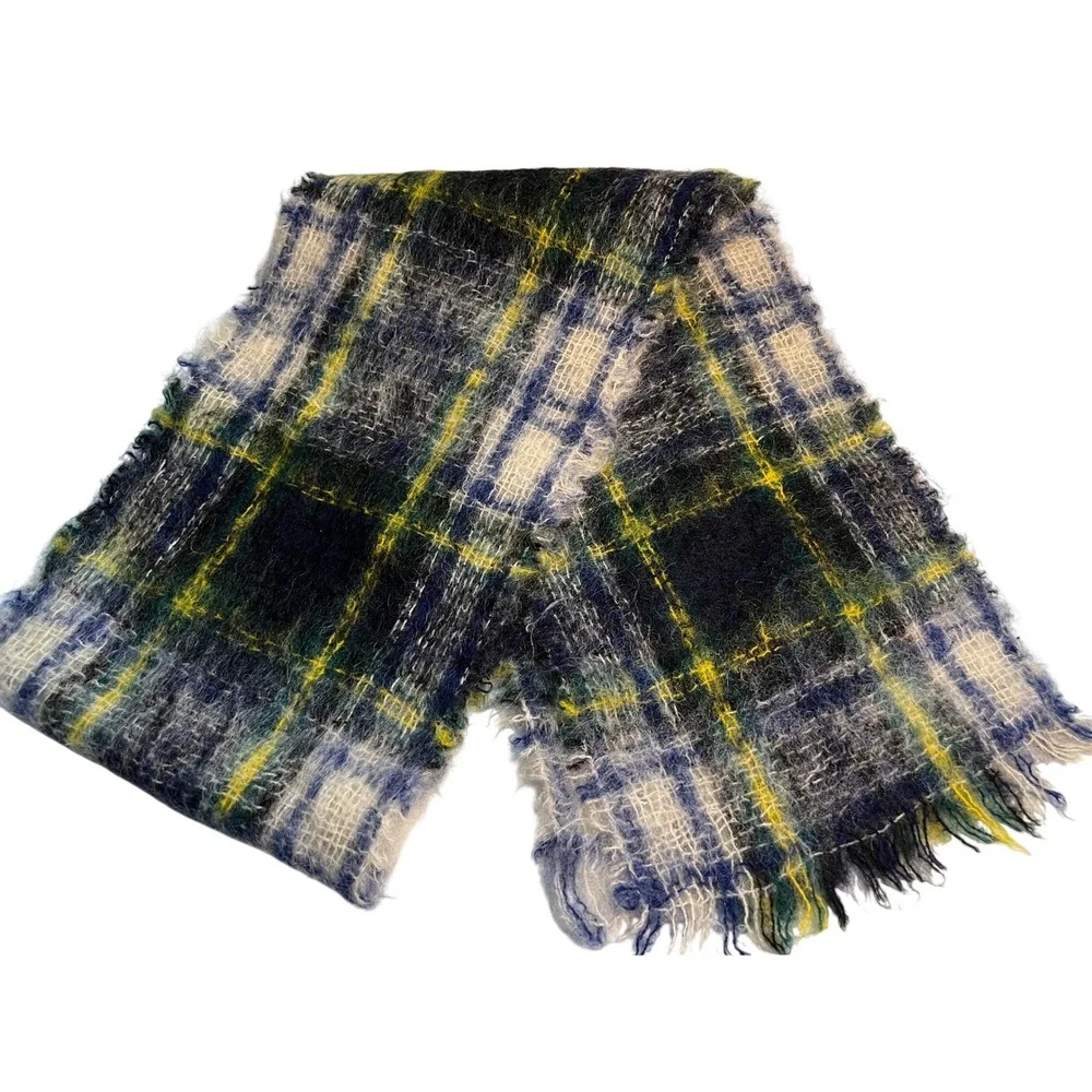 Heather-Glen Mohair New Wool Tartan Scarf 66